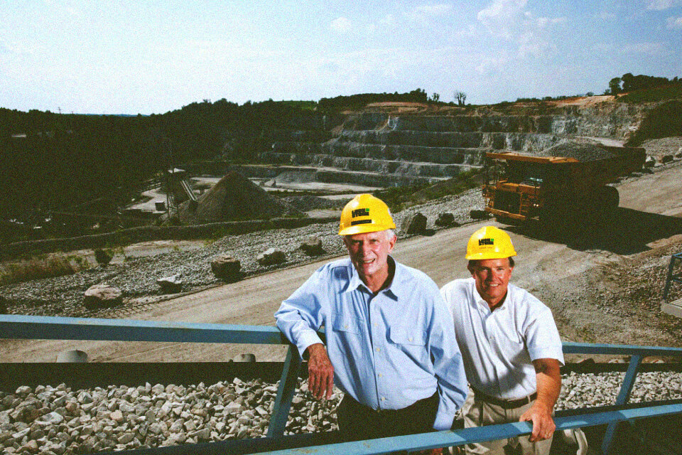 Charles Luck III and IV portrait in quarry