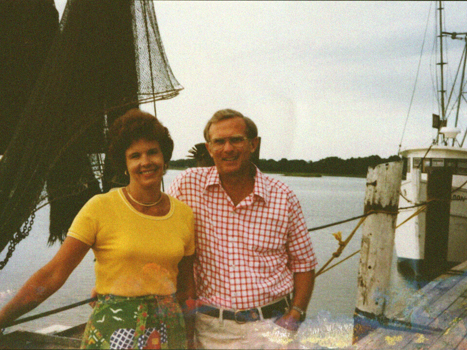 Charles Luck III and wife at pier in Hilton Head, SC