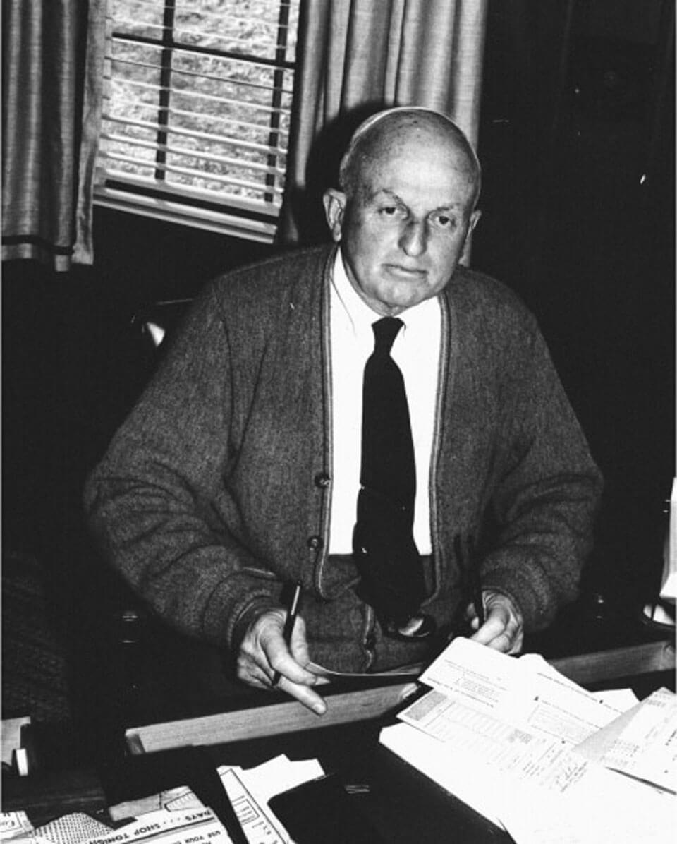 Charles Luck Jr. working in the first office in downtown Richmond, VA